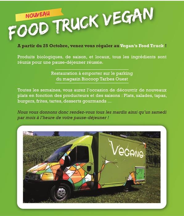 vegan's food truck tarbes garounère